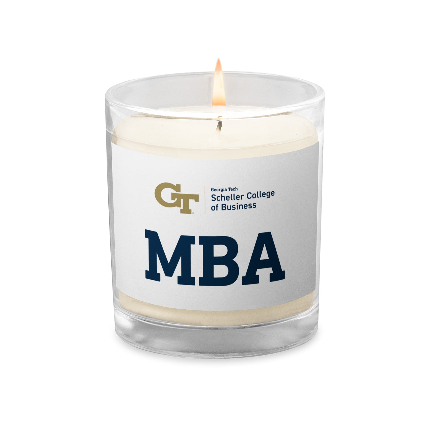 Scheller MBA Glass jar soy wax candle