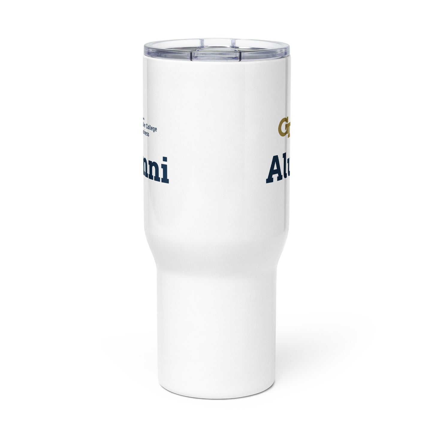 Scheller Alumni Travel mug with a handle