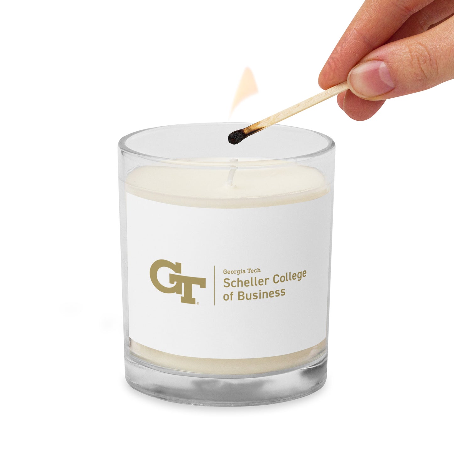 Scheller Glass jar soy wax candle