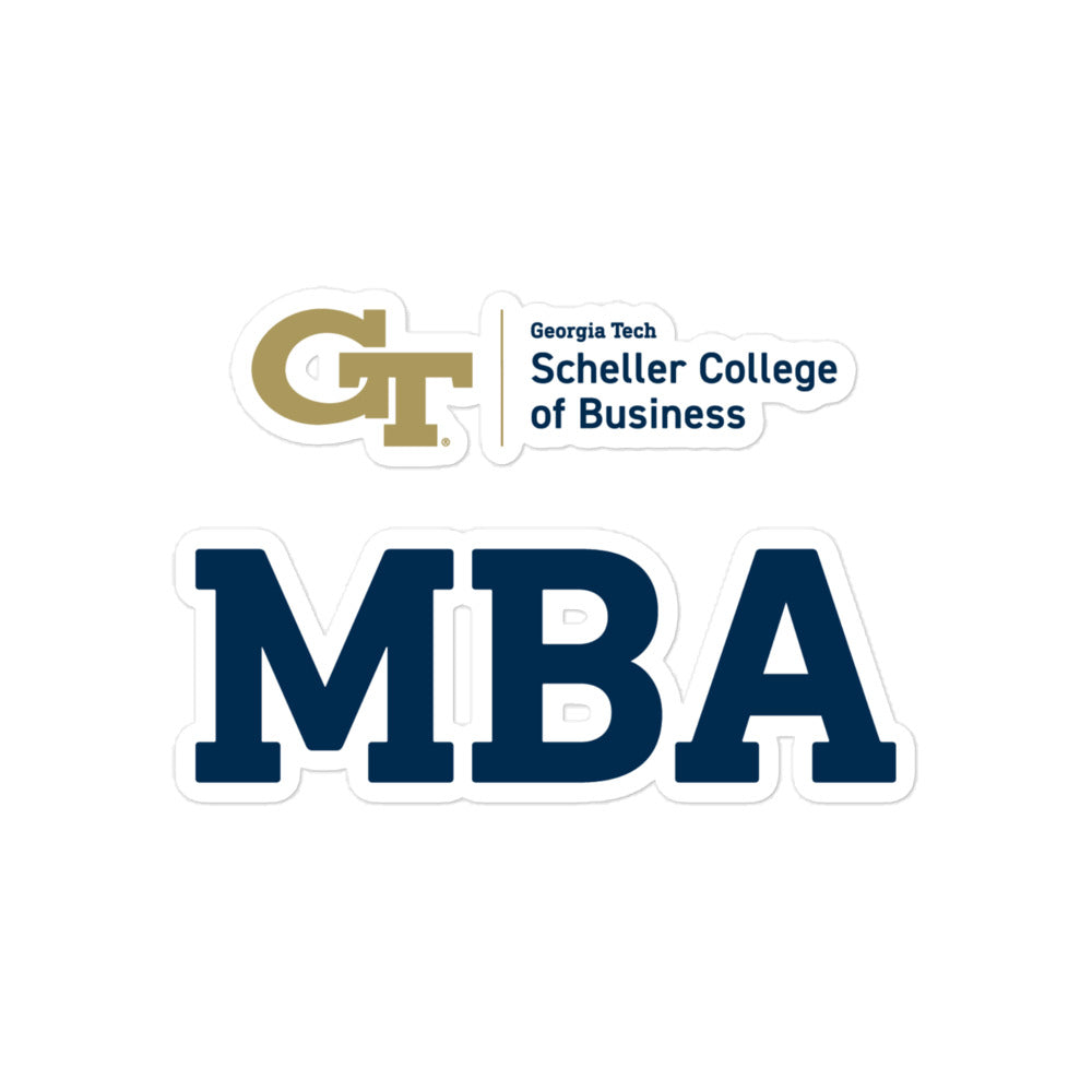 Scheller MBA Bubble-free stickers