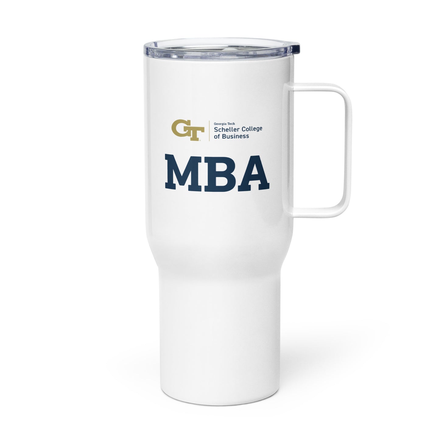 Scheller MBA Travel mug with a handle