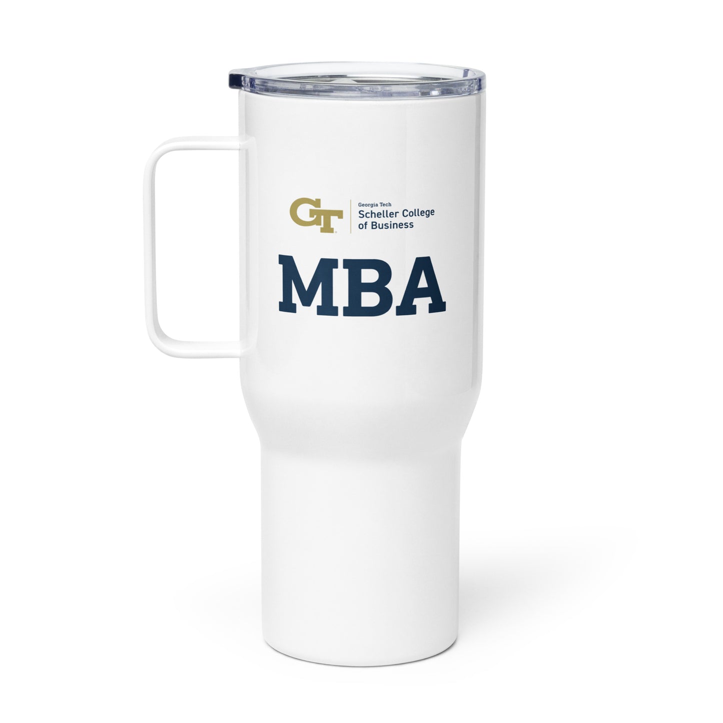 Scheller MBA Travel mug with a handle