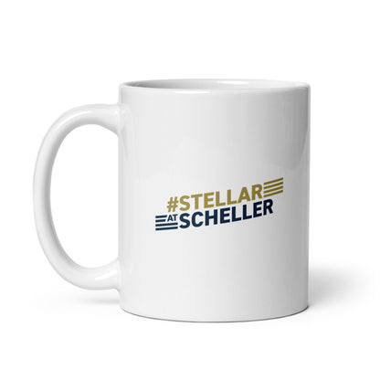 Stellar at Scheller White glossy mug