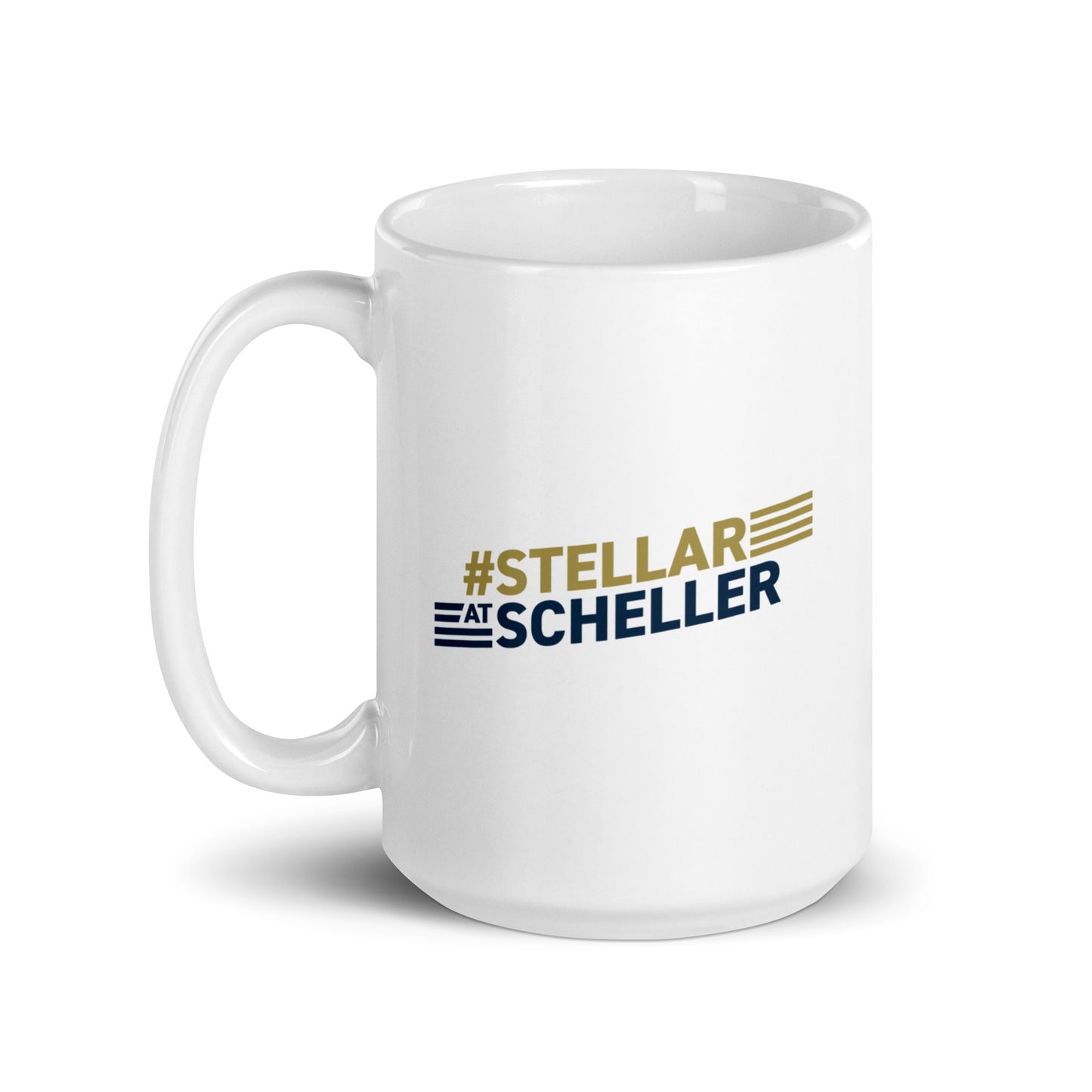 Stellar at Scheller White glossy mug