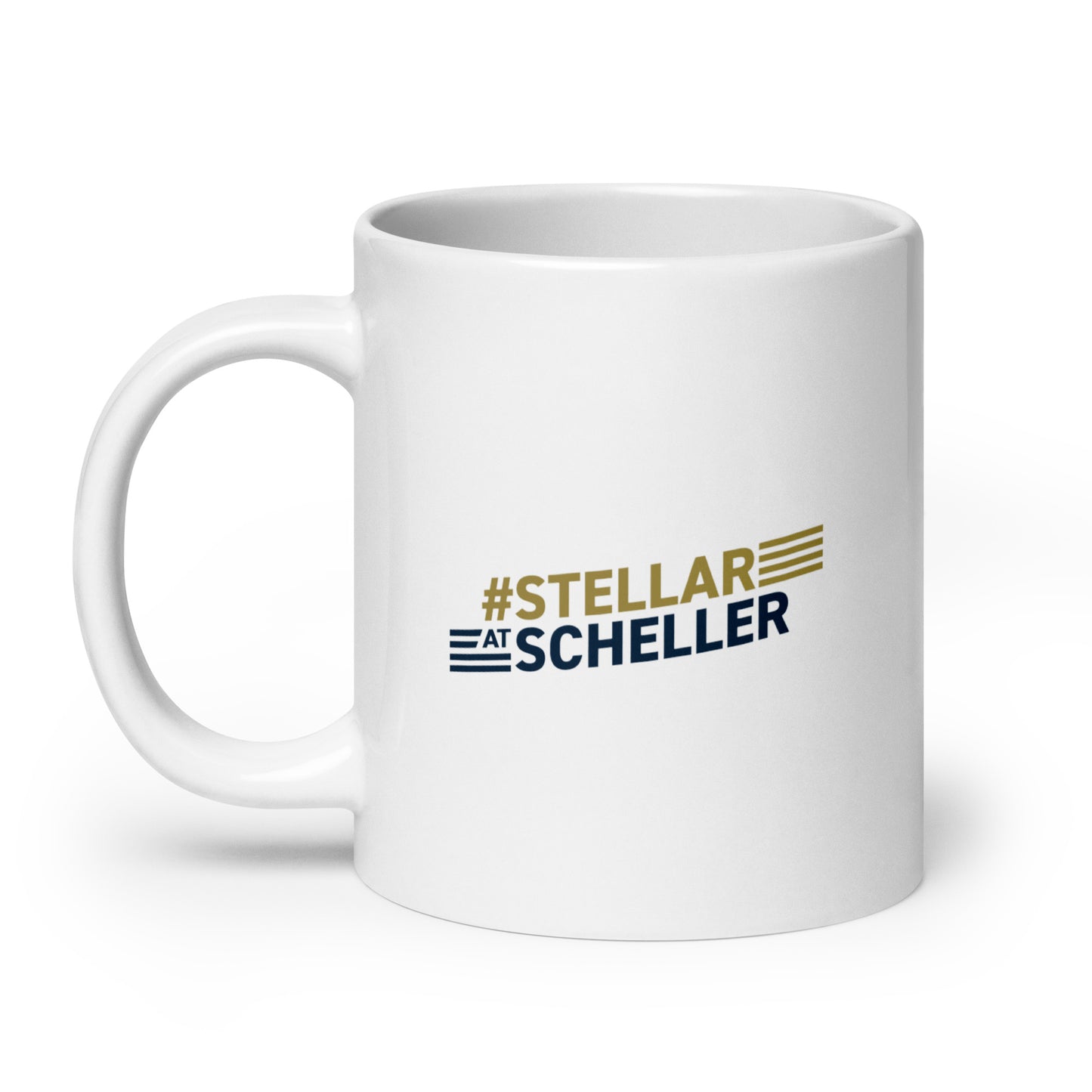 Stellar at Scheller White glossy mug