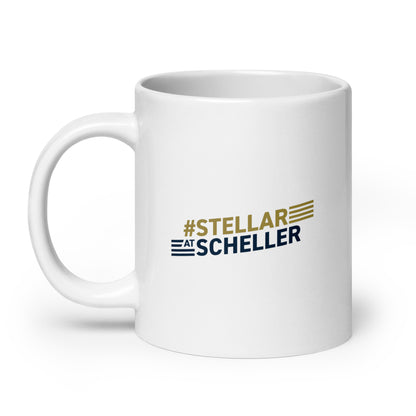 Stellar at Scheller White glossy mug